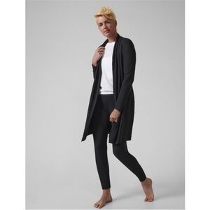 Athleta Black‎ Robe Size XS - Wind Down Sleep Robe